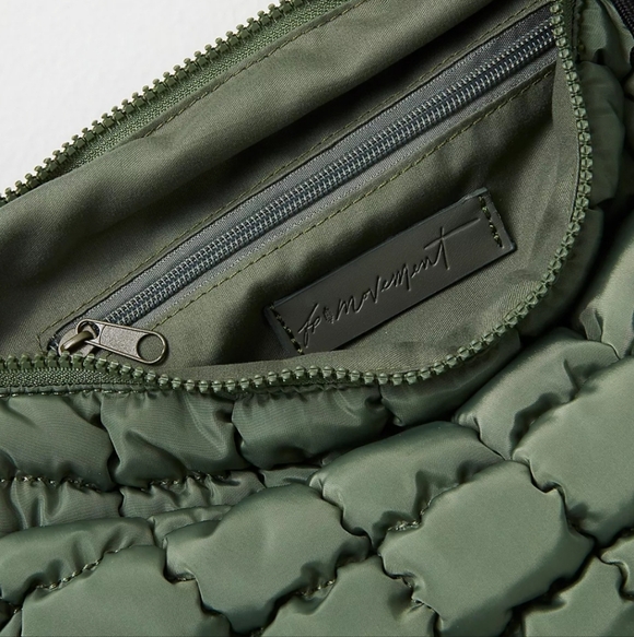 Free People Movement Quilted Carry All Quilted Bag In Washed Sage - Picture 11 of 12